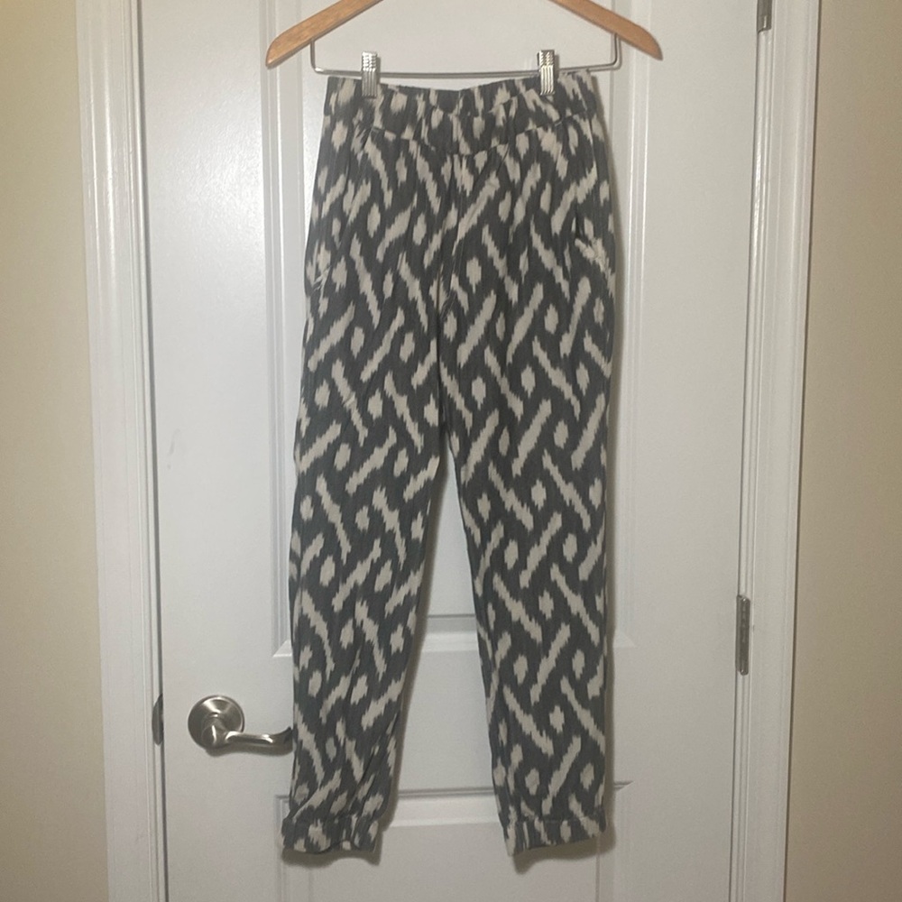 J. Crew patterned linen pant